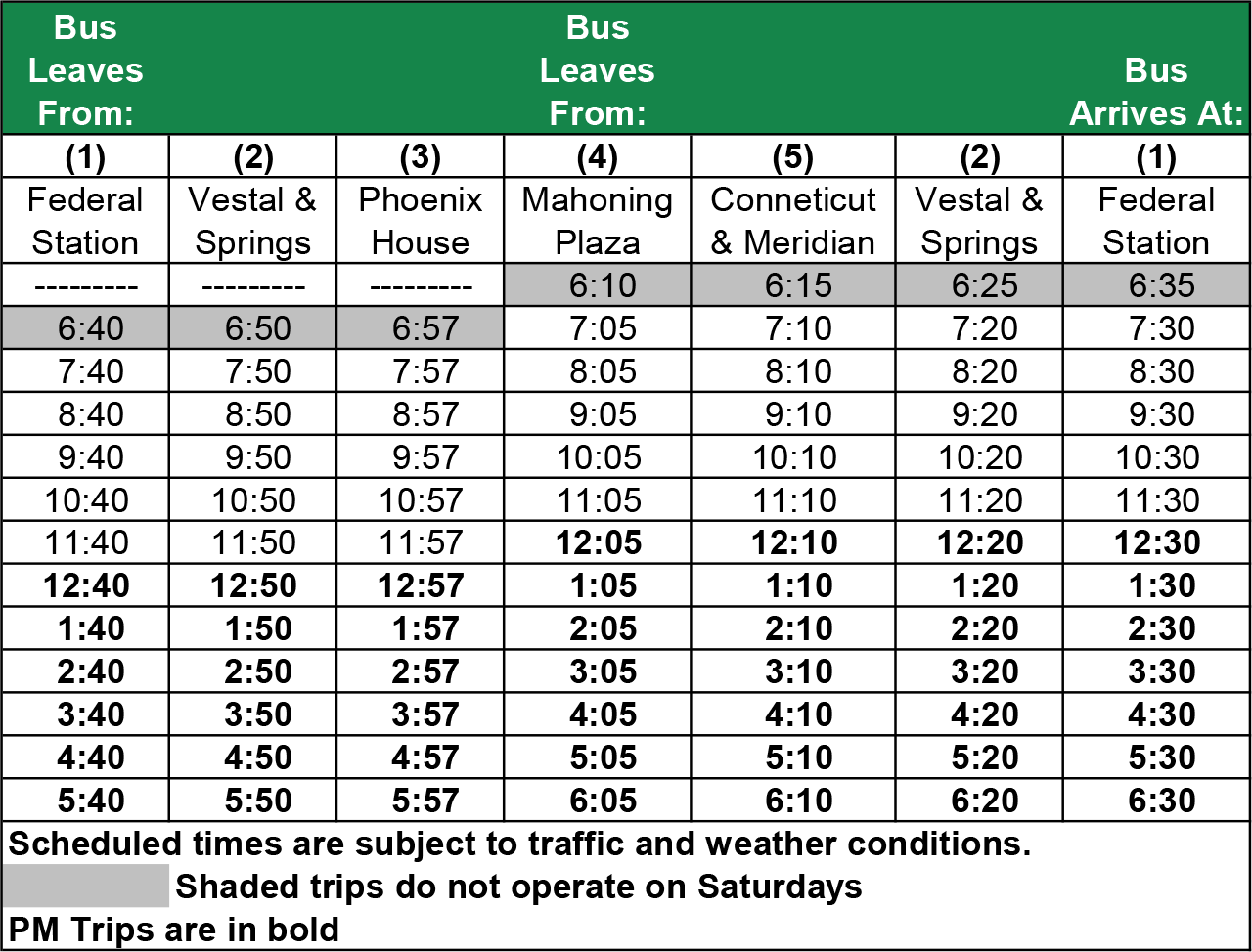 34 Bus Schedule.