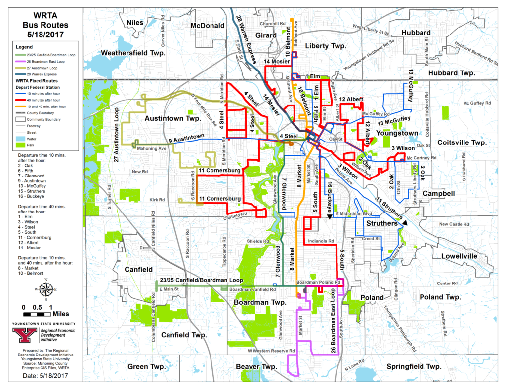 Maps & Schedules Western Reserve Transit Authority WRTA