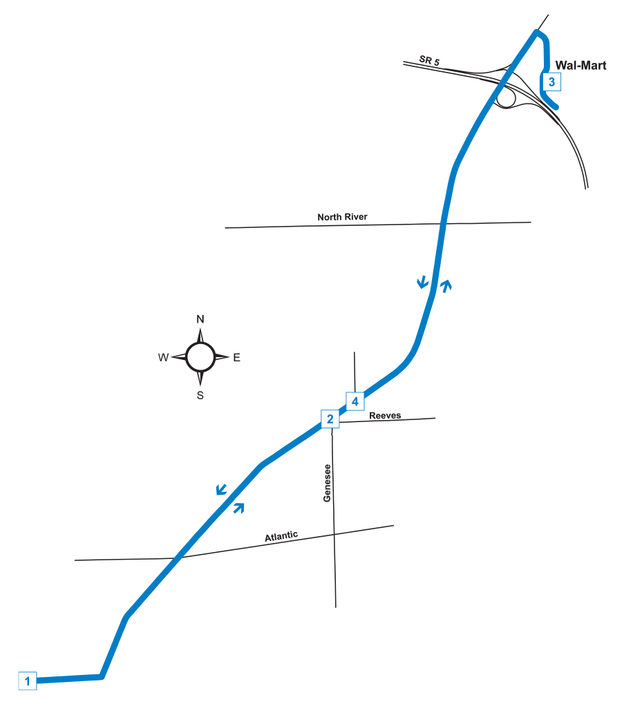 Route 74 Elm Western Reserve Transit Authority WRTA