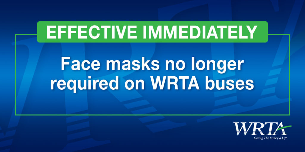 Face Masks No Longer Required Western Reserve Transit Authority WRTA