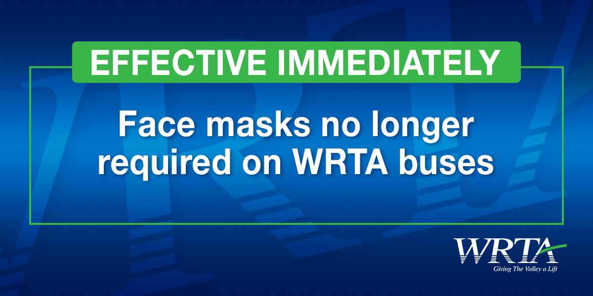 Face Masks No Longer Required Western Reserve Transit Authority WRTA