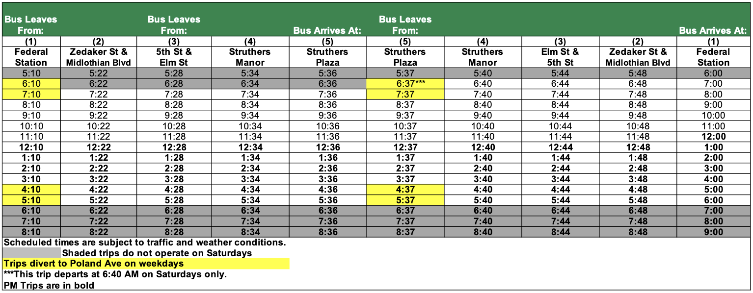 Western Reserve Transit Authority WRTA Route 15 Zedaker western-reserve-transit-authority-wrta-route-15-zedaker